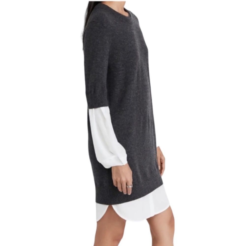 Brochu Walker Ebella Layered wool cashmere sweater Dress - Picture 12 of 12
